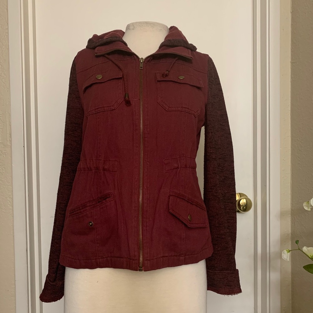 Comfy n Styli Jacket-Burgundy